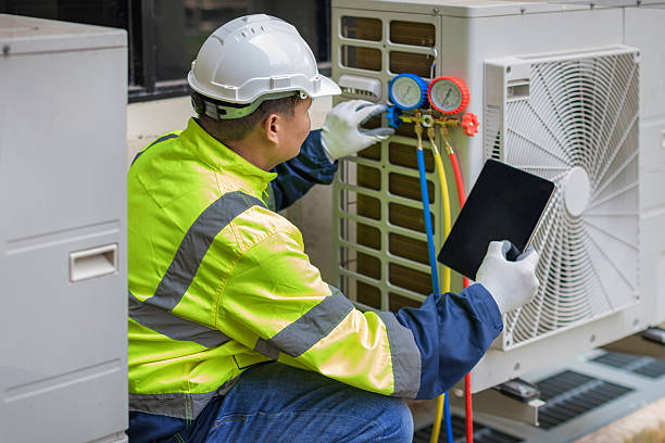 Professional Hvac technician working in Marietta, NY